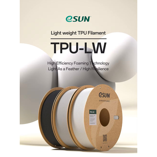 Black TPU-LW eSun Filament
