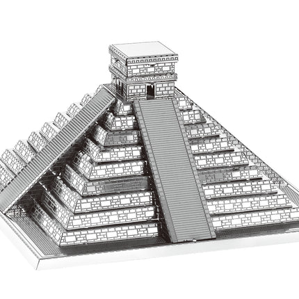 Maya Pyramid 3D Metal Model Kit - โมเดลโลหะพีระมิดเอลกัสตีโยแห่งชีเชนอิตซา