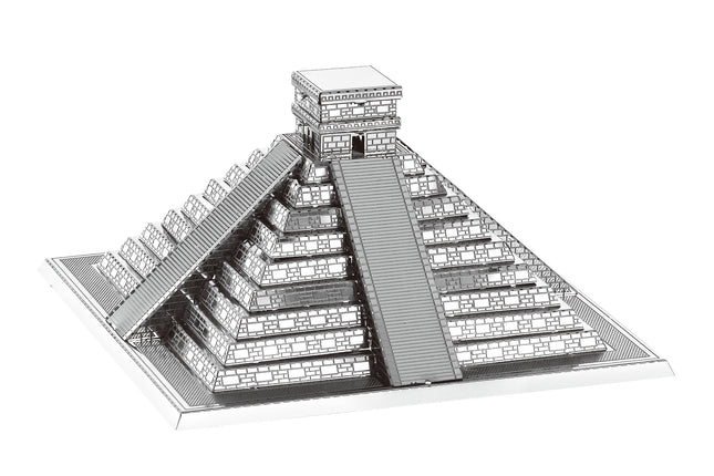 Maya Pyramid 3D Metal Model Kit - Metal Model of the Pyramid of El Castillo of Chichen Itza
