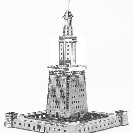The Lighthouse of Alexandria 3D Metal Model Kit - Metal model of the Pharos Lighthouse of Alexandria.
