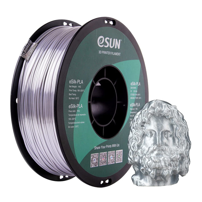 eSilk Silver Metal PLA eSun Filament