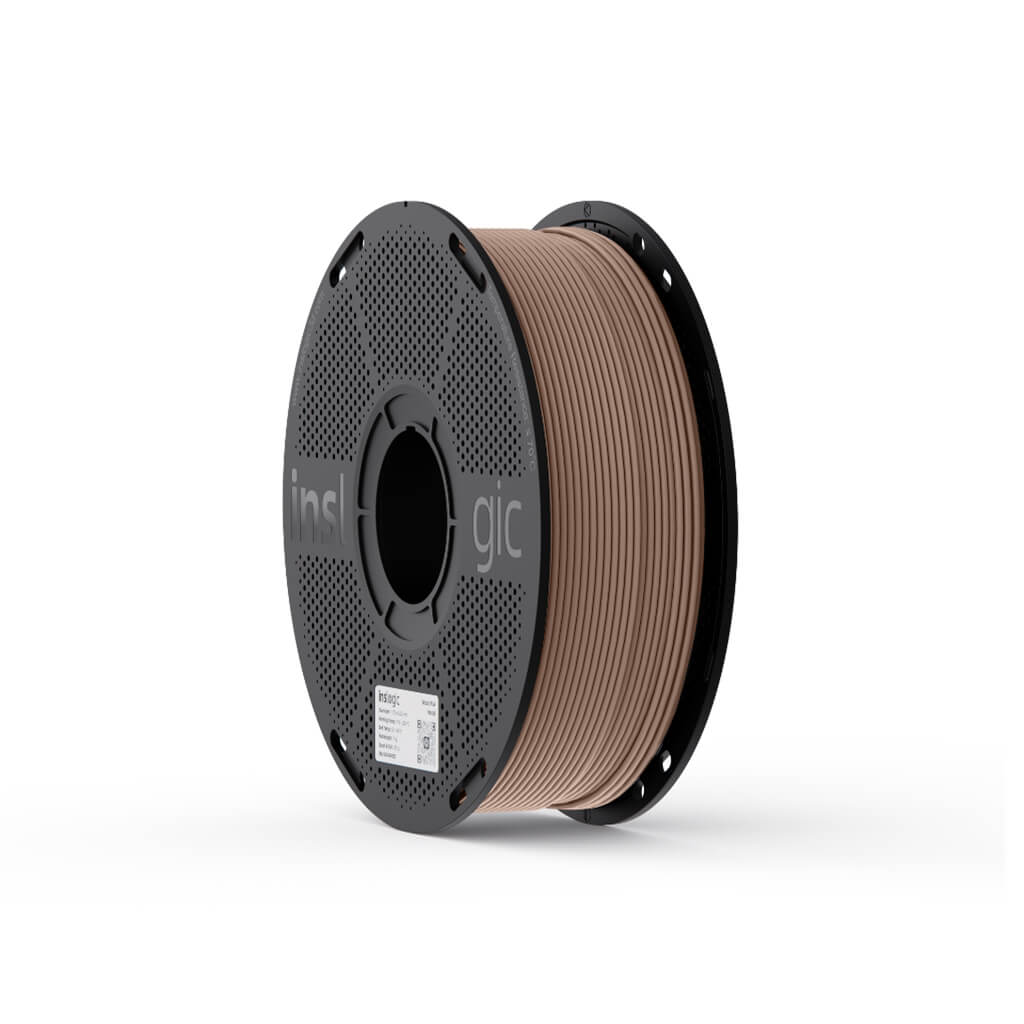 Inslogic WoodFill PLA Filament – เส้นฟิลาเมนต์ที่มีอนุภาคไม้จริง