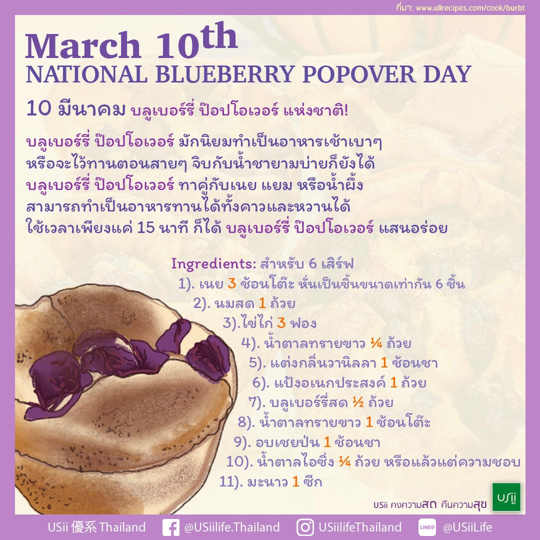 บลูเบอร์รี่ ป๊อปโอเวอร์’ แห่งชาติ