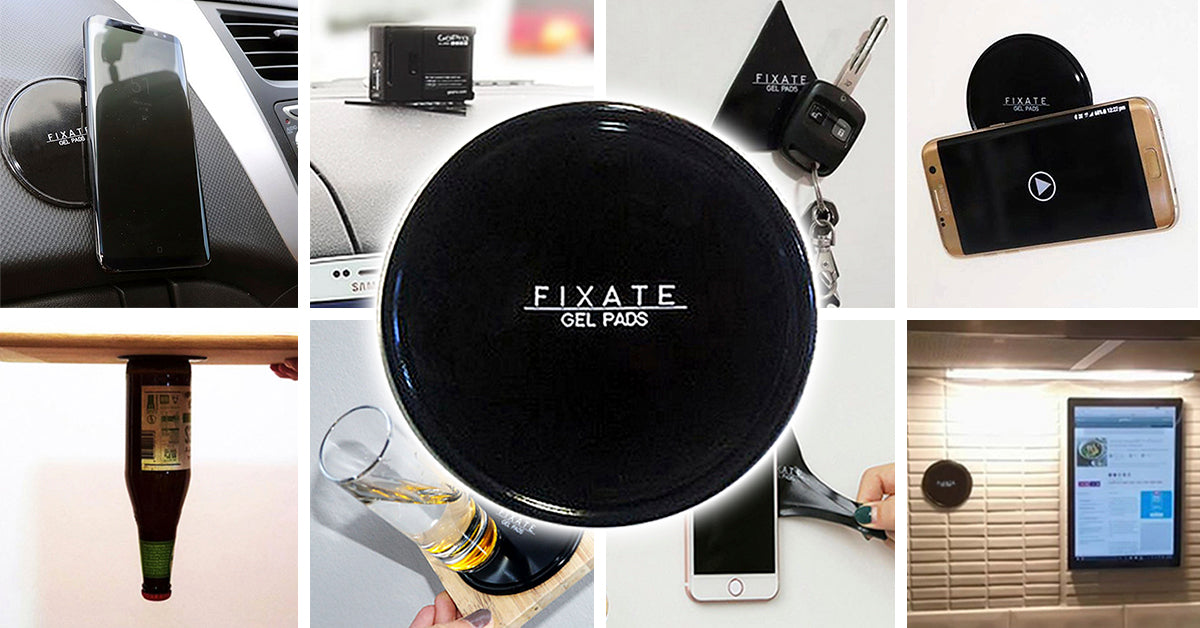 Fixate Gel Pad แผ่นเจลเหนียวหนึบยึดติดได้ทุกอย่าง โดยไม่ทิ้งคราบ