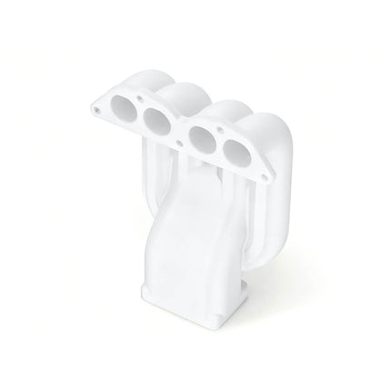White PC filament spool on a white plastic stand, 1.75mm