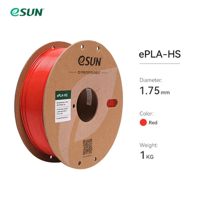Red ePLA-HS (High Speed) eSun Filament