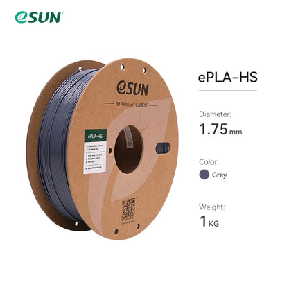 Grey ePLA-HS (High Speed) eSun Filament