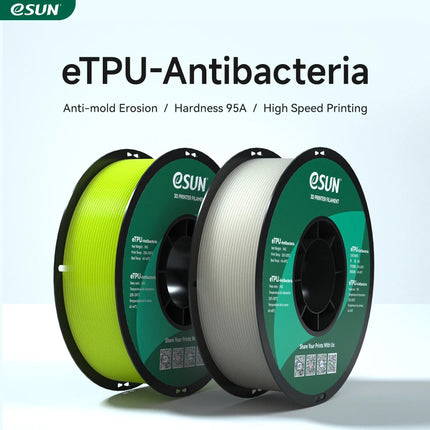 Fluorescent Yellow TPU 95A Antibacterial eSun Filament 