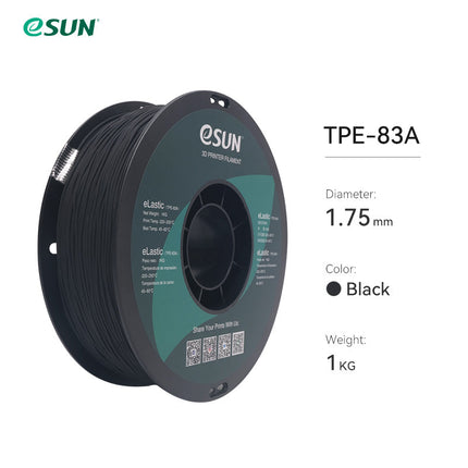 TPE 83A (eLastic) eSun Filament for 3D Printing