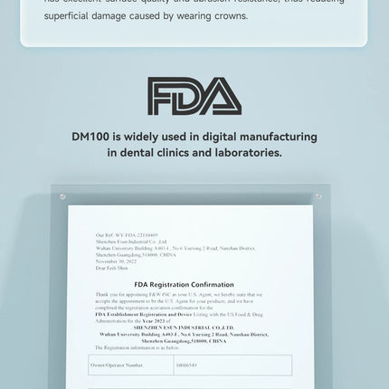 DM100 Dental Restoration Model Resin eSUN