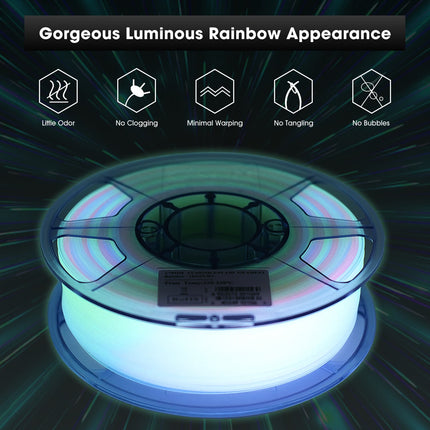 Luminous Rainbow PLA eSun Filament