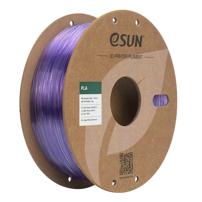 Translucent Light Purple PLA Clear eSUN Filament