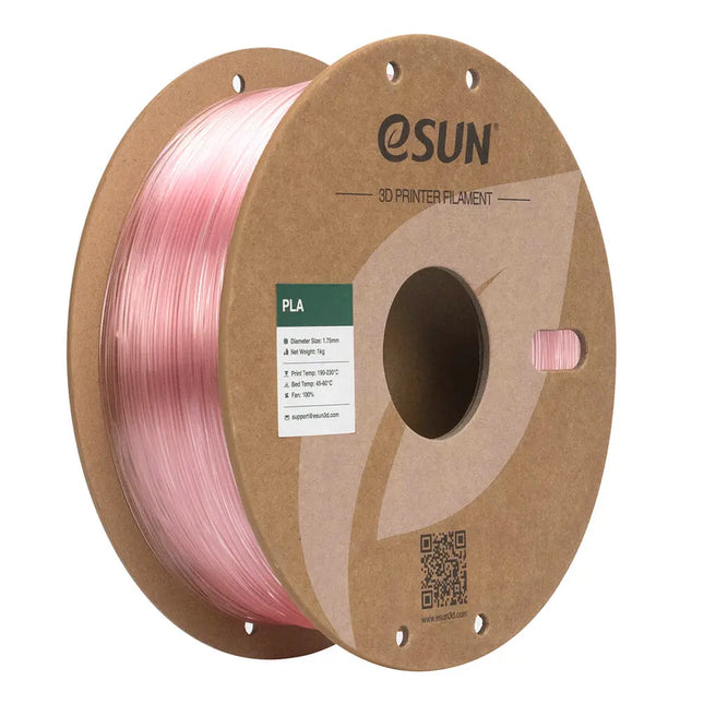 Translucent Pink PLA Clear eSUN Filament
