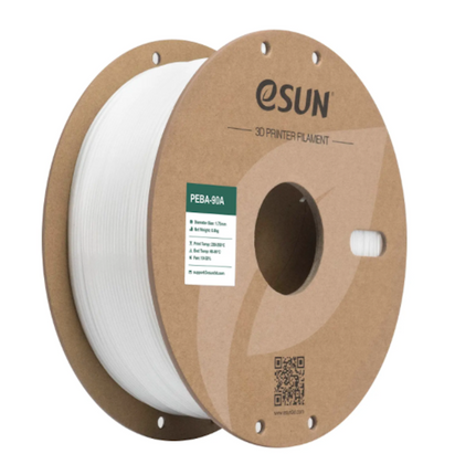 White PEBA-90A eSUN Filament