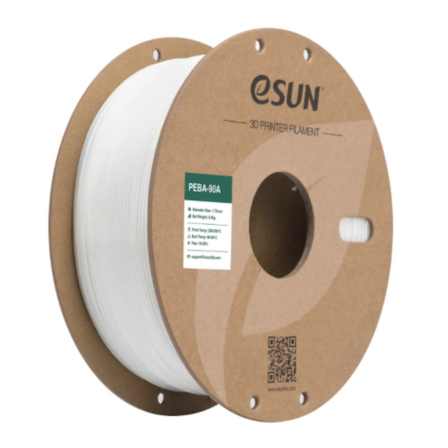 White PEBA-90A eSUN Filament