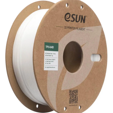 White TPU 64D eSUN Filament