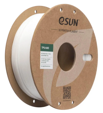 White TPU 64D eSUN Filament