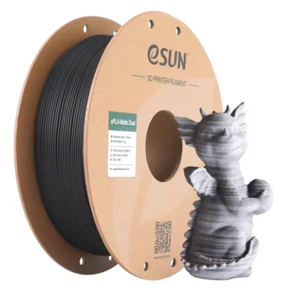 Black White ePLA Matte Dual eSun filament
