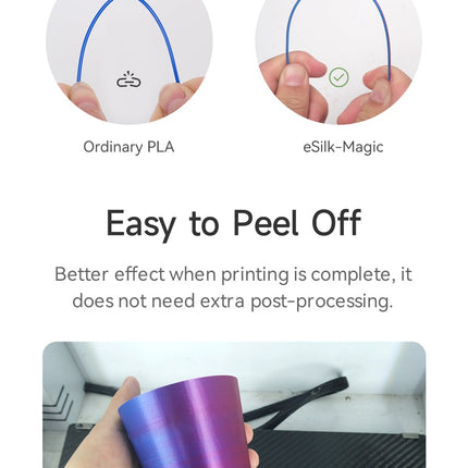 eSilk Red-Blue PLA Magic eSun Filament 