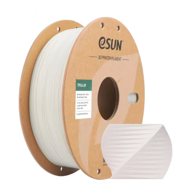 White TPU-LW eSun Filament 