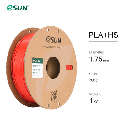 Red PLA+HS (High Speed) eSun Filament