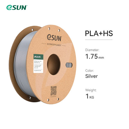 Silver PLA+HS (High Speed) eSun Filament