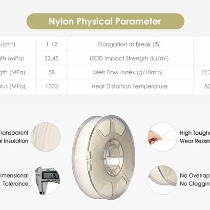 PA Nylon Natural eSun filament