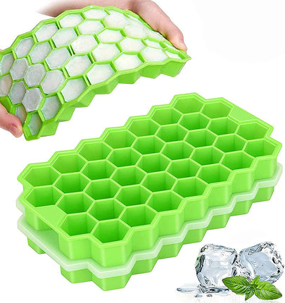 แม่พิมพ์ซิลิโคนทำน้ำแข็ง ทรงรังผึ้ง 37 ช่อง