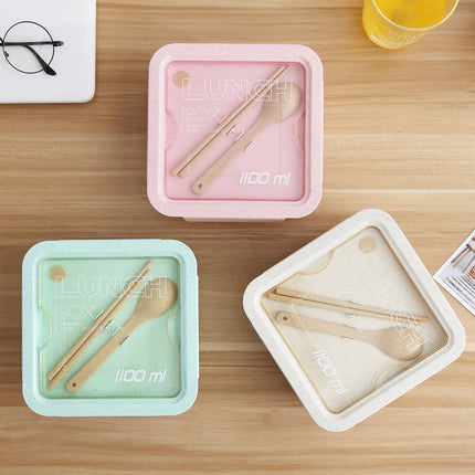 กล่องฟางข้าว 1100 ml - Wheat straw lunch box 1100 ml
