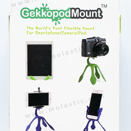 Gekkopod สีฟ้า ขาตั้งสำหรับโทรศัพท์มือถือ, กล้องถ่ายภาพ, กล้อง GoPro