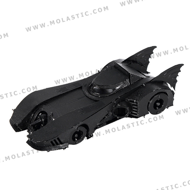 Batmobile 1989 Black 3D Metal Model Kit - Black metal model of the 1989 Batmobile car.
