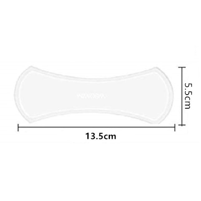 Fixate Gel Pad, dumbbell shape, clear color