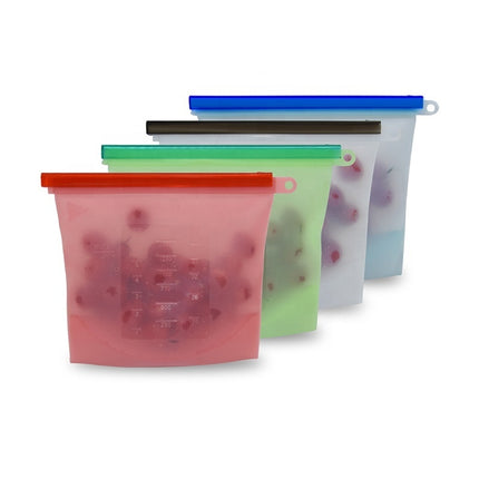 ถุงซิลิโคนซิปล็อคสำหรับเก็บอาหาร