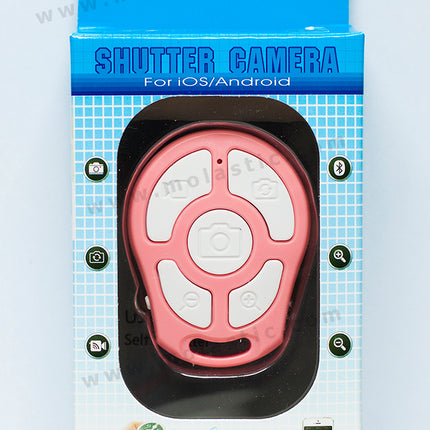 รีโมทชัตเตอร์ 5 ฟังก์ชั่นสีชมพู - 5 Key Bluetooth Shutter Pink