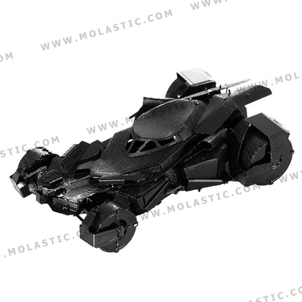 Superman Batmobile Black 3D Metal Model Kit - โมเดลโลหะสีดำรถยนต์ Superman Batmobile