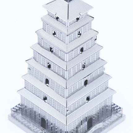 Wild Goose Pagoda 3D Metal Model Kit - โมเดลโลหะเจดีย์ห่านป่าใหญ่