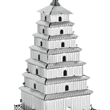 Wild Goose Pagoda 3D Metal Model Kit - โมเดลโลหะเจดีย์ห่านป่าใหญ่