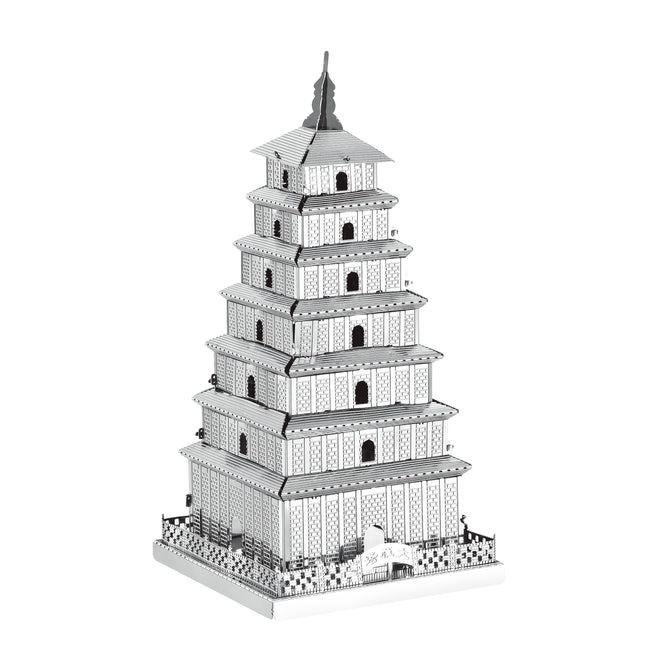 Wild Goose Pagoda 3D Metal Model Kit - Wild Goose Pagoda Metal Model Kit 