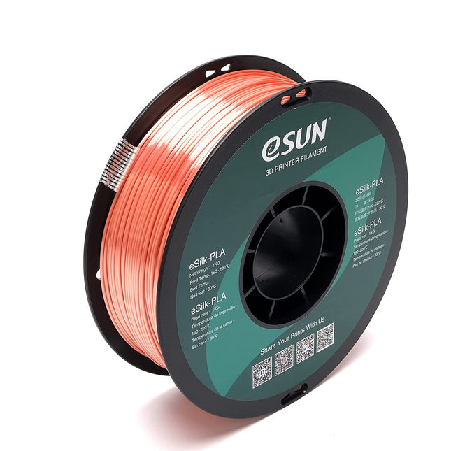 eSilk Metal Rose Gold PLA eSun Filament