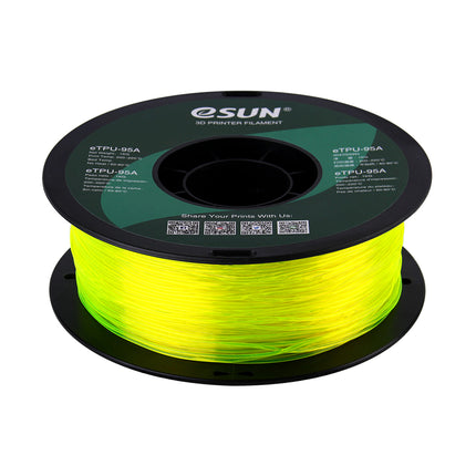 Transparent Yellow TPU 95A eSun Filament