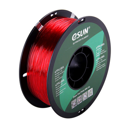 Transparent Red TPU 95A eSun Filament
