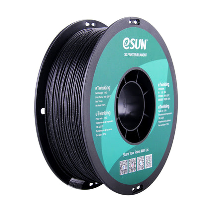 eTwinkling Black PLA eSun Filament